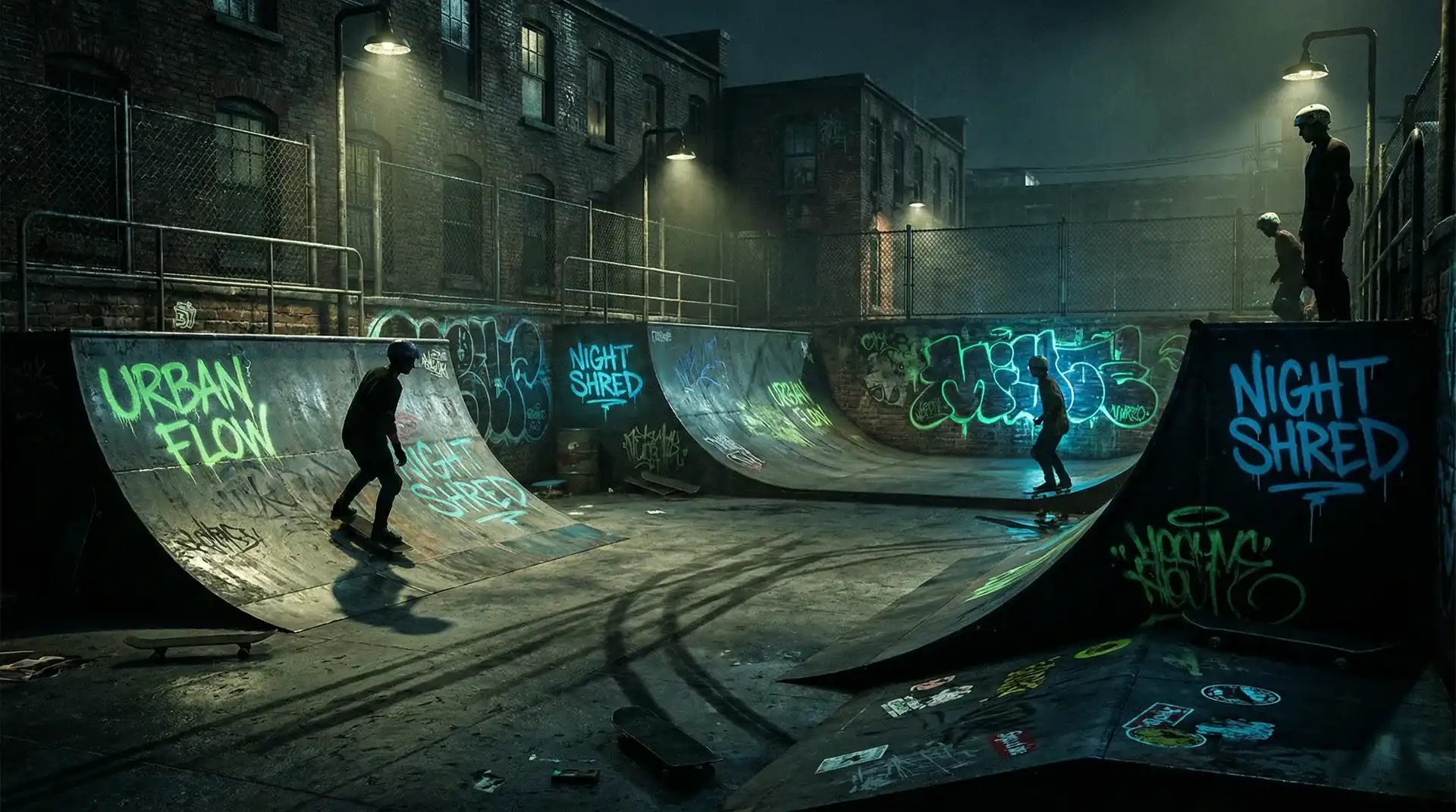 狠狠撸 - APP下载背景滑板公园